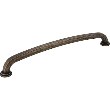 Jeffrey Alexander 12" Center-to-Center Distressed Antique Brass Bremen 1 Appliance Handle 527-12ABM-D